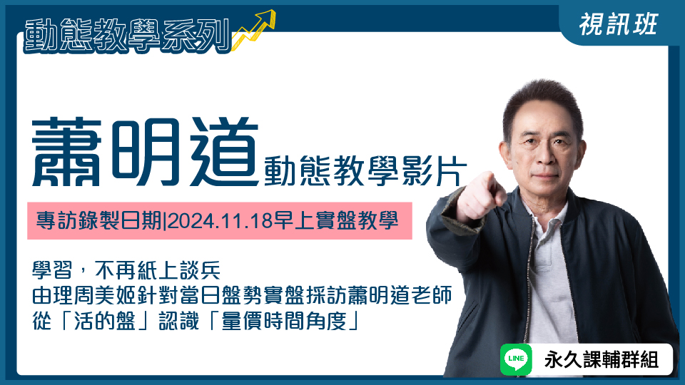  蕭明道動態教學影片(11/18日盤)