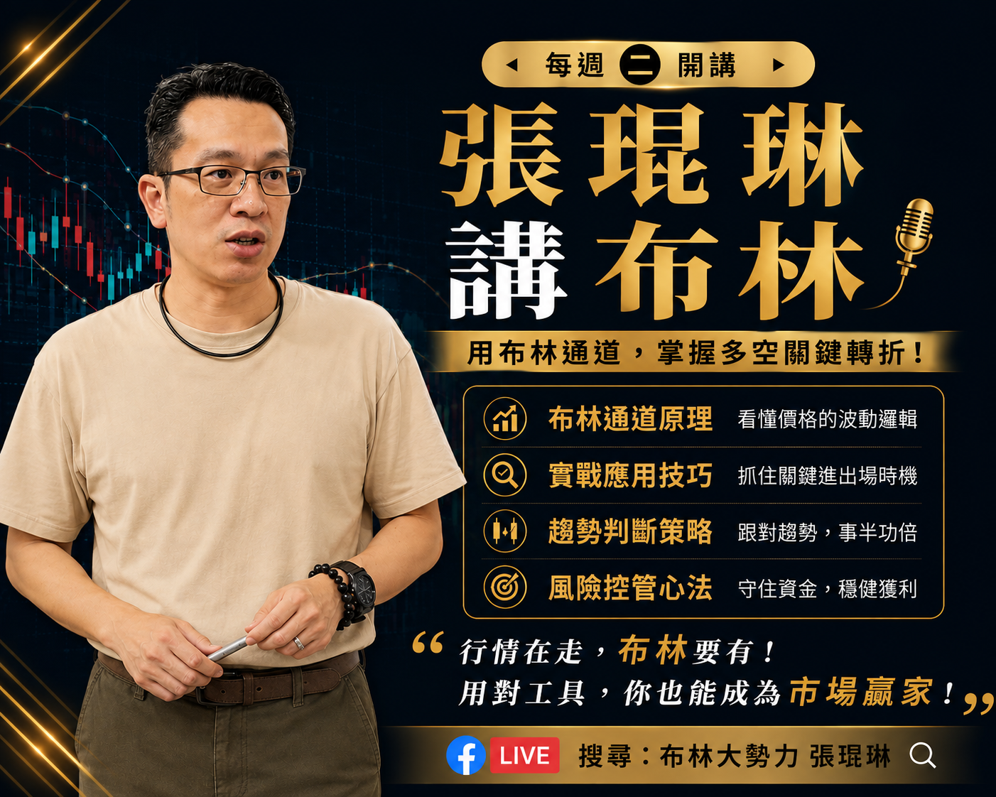 張琨琳講布林 | 我們不只學指標，更重要的是學會讀懂價格。